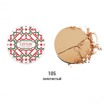 Estrade "Voile naturel" Poudre Пудра "Вуаль натюрель" l Эстрада. Тон 105 Золотистый