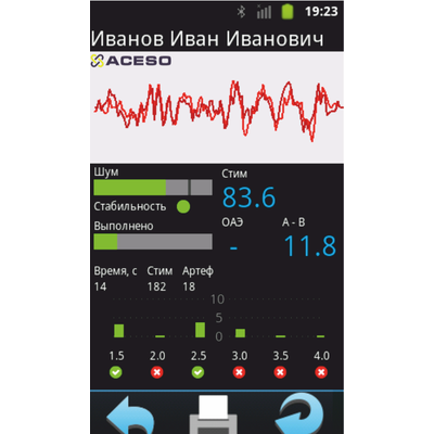 Аудио-СМАРТ cистема для ОАЭ, КСВП, импедансометрии и аудиологического скрининга
