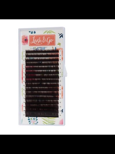 Ресницы коричневые Lash&amp;Go «ЭСПРЕССО» - Одна длина (16 линий)