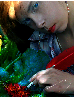 Комплект украшений "Хрустальная роса" (длинные серьги и кулон)