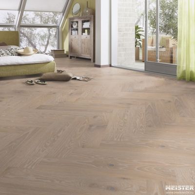 Паркетная доска Meister Дуб Витал Белоснежный 8803 PS500R