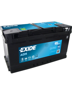 АККУМУЛЯТОР АВТОМОБИЛЬНЫЙ EXIDE AGM EK950 R+ 95Ah 850А (En)