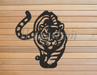 Узор на ворота тигр