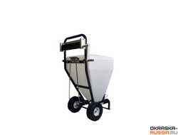 Бункер шпаклевочный ASPRO (100 литров в комплекте с роликом)