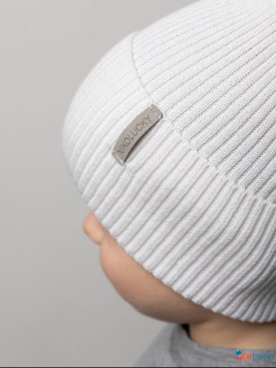 Шапка 25301-01 50%хлопок 50%акрил, белый 56-58