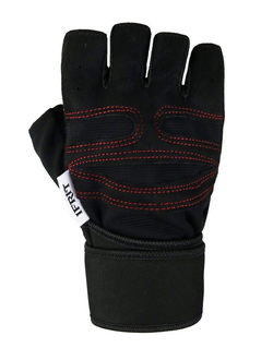Перчатки без пальцев тактические &quot;IFRIT FOBOS&quot; (цвет черный/красный) РУК-603
