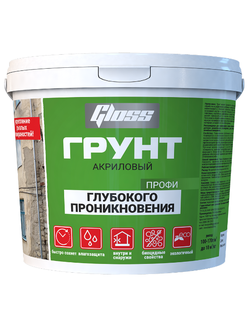 Грунт глубокого проникновения профи 5кг "Gloss"