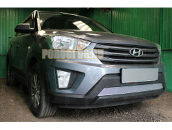 Защита радиатора Hyundai Creta 2016- chrome PREMIUM