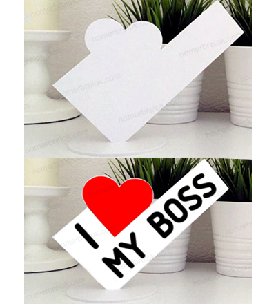 Заготовка мини-стелы «Я люблю»