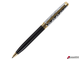 Ручка подарочная шариковая GALANT «Consul», корпус черный с серебристым, золотистые детали, пишущий узел 0,7 мм, синяя. 140963