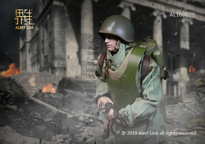 Боец штурмовой инженерно-саперной бригады (ШИСБР) - Коллекционная ФИГУРКА 1/6 scale action figure WWII World War II Soviet Union - assault engineering (AL100029) - Alert Line