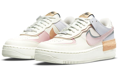 Кроссовки Nike Womens Air Force 1 Shadow Sail Pink Glaze Orange  низкие