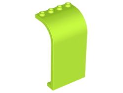 Panel 3 x 4 x 6 Curved Top, Lime (2571 / 6259066)