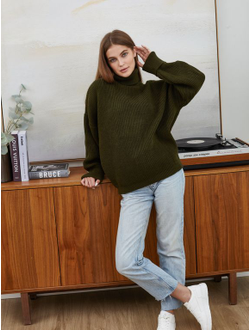 Свитер женский хаки