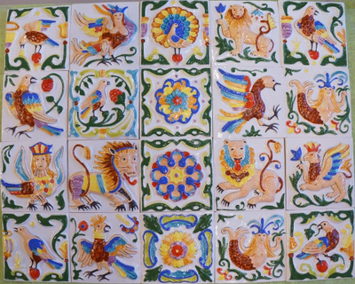 Лев Храбрый (изразцовая плитка)