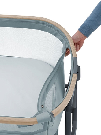 Приставная кровать Maxi-Cosi Iora Air Beyond Grey ECO/серый (c колесами)