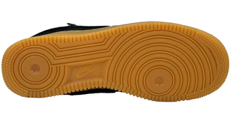 Nike Air Force 1 High замшевые черные