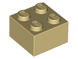 Brick 2 x 2, Tan (3003 / 300305 / 4114306)