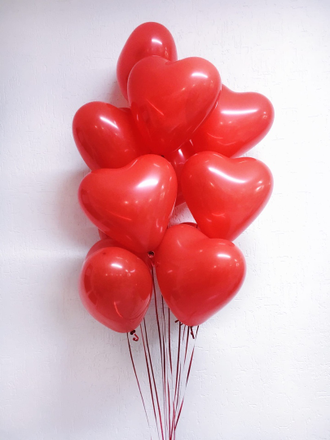 воздушные шары красные сердечки краснодар