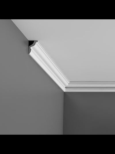 Потолочный карниз с гладким профилем из дюрополимера Orac Decor коллекция Axxent CX148