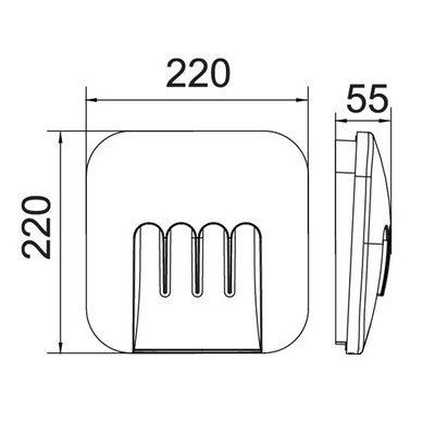 Садово-парковый светильник серии Sidney (круг,квадрат)