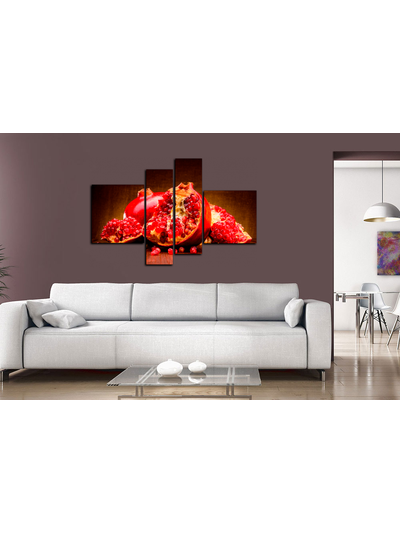 Модульная картина "Сочный гранат"