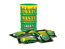 Гипер кислые леденцы Toxic Waste Green 42 g (США)