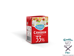 Сливки для взбивания "Чудское озеро" 33%, 200 мл