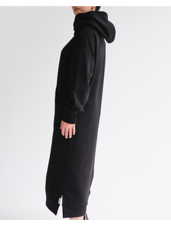 Платье-худи  (черный)