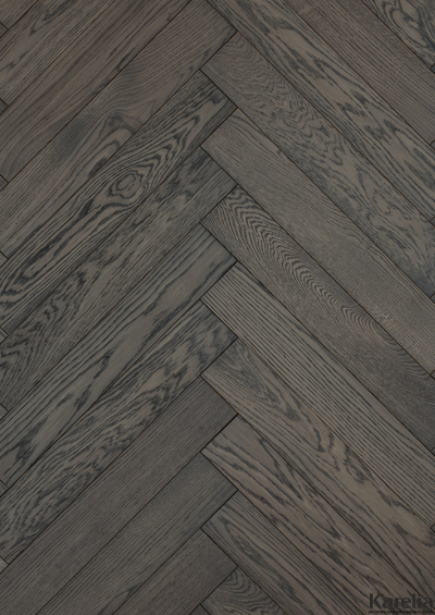 Паркетная доска Karelia Herringbone Дуб Brandy HB