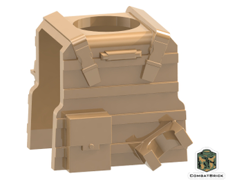 Reversable Vest with PMags and clip (цвет: дарк-тан)