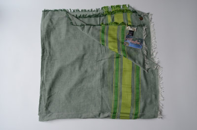 Салатовый женский платок из хлопка и шелка Vizio Италия 6080