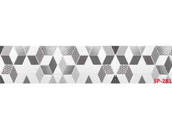 SP-281 Глянцевая стеновая панель ALBICO  2800*610*6мм.