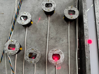 Laser maze with smoke machine