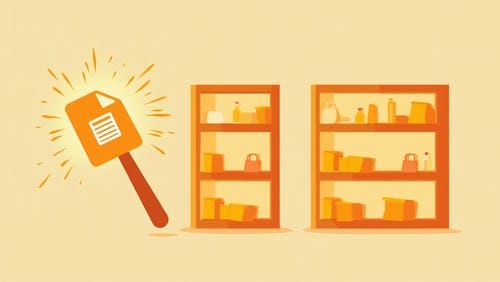 Ироничный рисунок YML-файла как волшебной палочки для каталога товаров в оранжево-желтых красках
