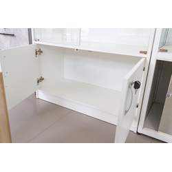 (TSV 903) Витрина пристенная со шкафчиком