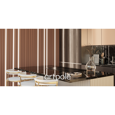 Гипсовая панель BARCODE BIG + LED артикул D-0009