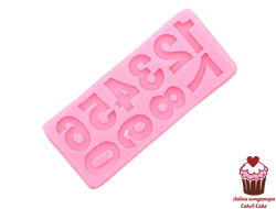 Молд Цифры 17,5x7,5 см