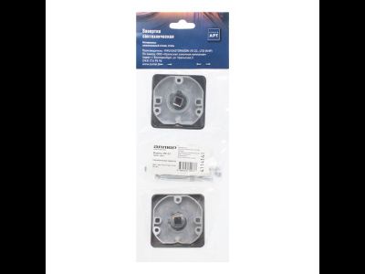 Сантехническая завертка к ручкам АЛЛЮР АРТ BK-S1 BT/BT(411414) черн.титан/черн.титан  [53957]