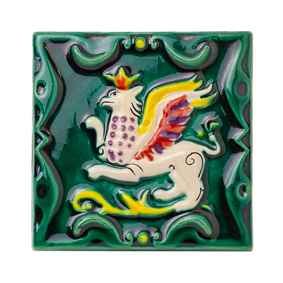 Грифон цветной, малый (керамическая плитка)
