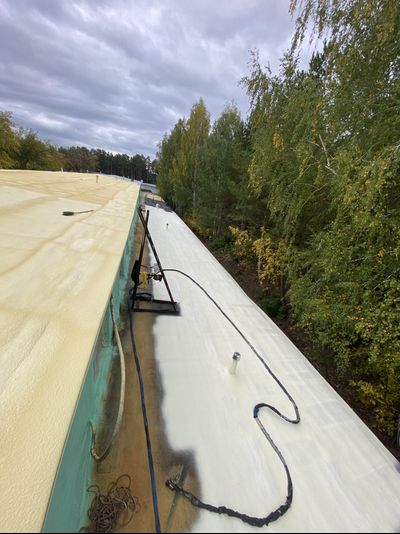 Утепление кровли пенополиуретаном