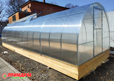 Теплица «Дачница Усиленная» 3*10 м. СОТОВЫЙ ПОЛИКАРБОНАТ 4 ММ. (модификация 1)