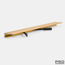 Щелевой плинтус PRO DESIGN MINI 7067 Золото