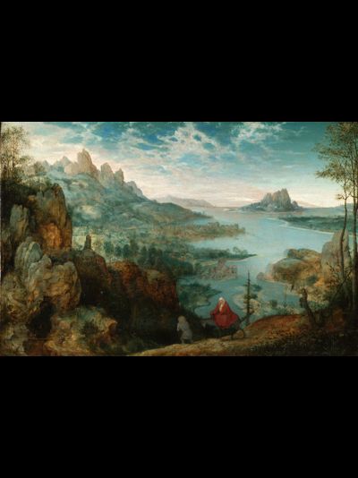 Картина обогреватель, репродукция Питера Брейгеля На пути в Египет