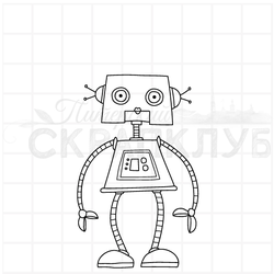 штамп Робот