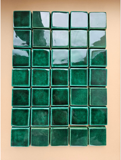 Изразцовая плитка "Древние символы" (гладкая, малая)