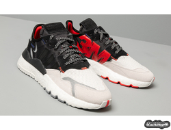 ADIDAS NITE JOGGER WHITE-RED-BLACK (35-40)