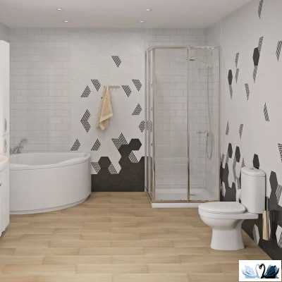 Плитка Керама Марацци Буранелли 24002 настенная керамическая шестиугольная черная