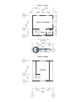 Д-13 ДАЧНЫЙ ДОМ ИЗ БРУСА:ГАБАРИТНЫЕ РАЗМЕРЫ: (7Х6М), ОБЩАЯ ПЛОЩАДЬ: 66М²