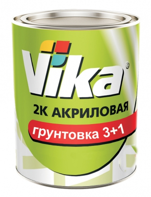 Акриловый грунт 2К VIKA 3+1 HS (1,2) + отвердитель для грунта HS (0,25) серый